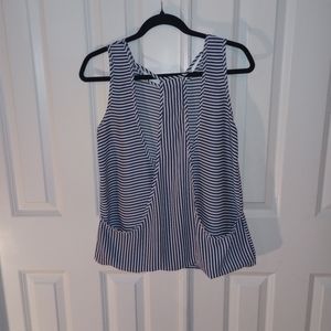 Nautical Racer back tank / Medium